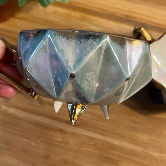 Vintage Japanese Lusterware iridescent Set of 2 tea cups art deco - Picture 5 of 12